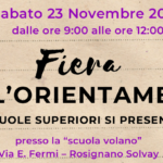 Fiera dell’Orientamento alla Secondaria – sabato 23 novembre